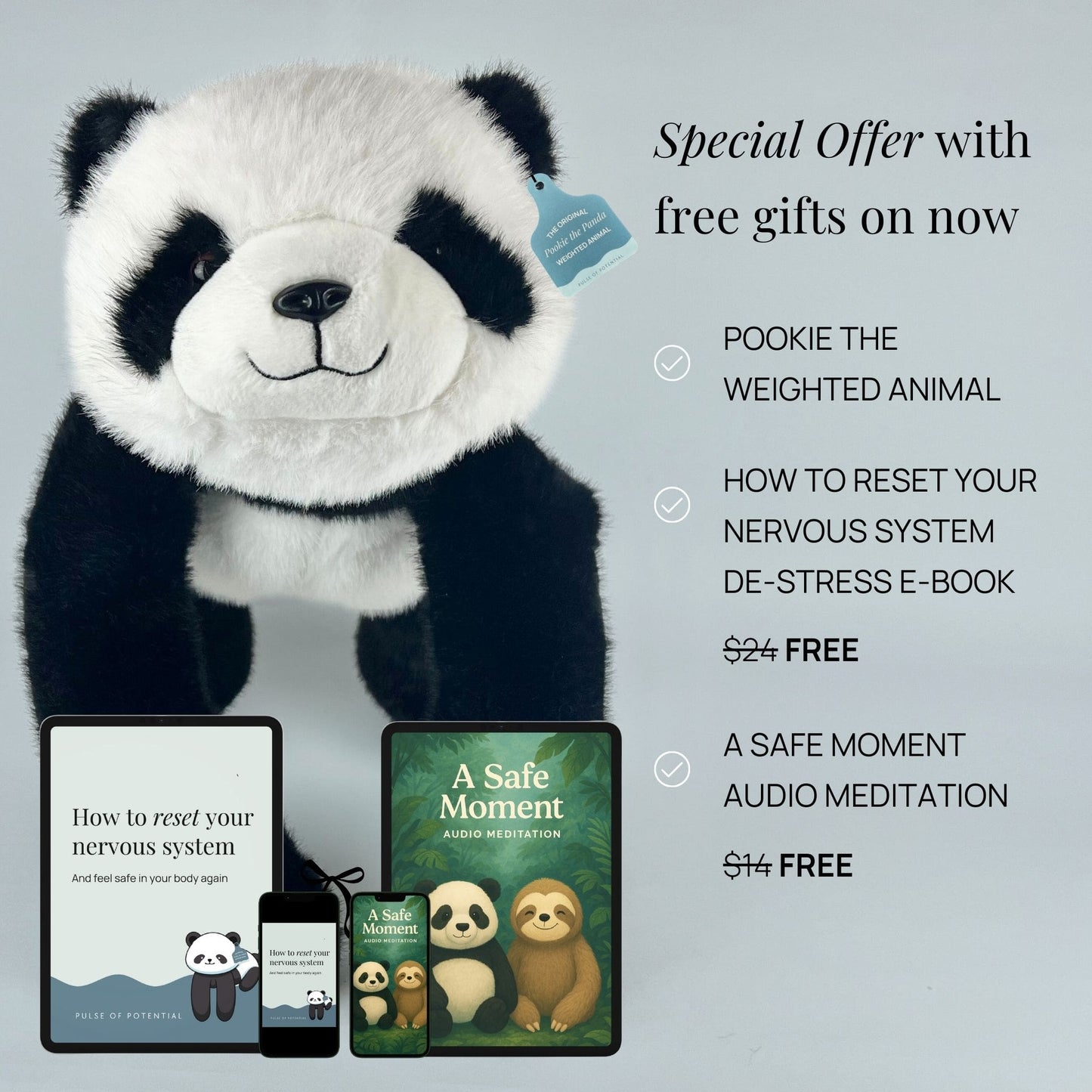 Sarılan Peluş Panda