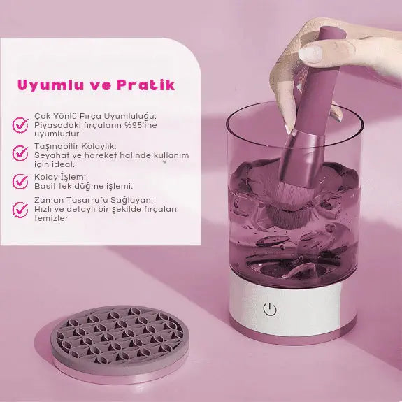 Elektirikli Makyaj Fırça Temizleyicisi