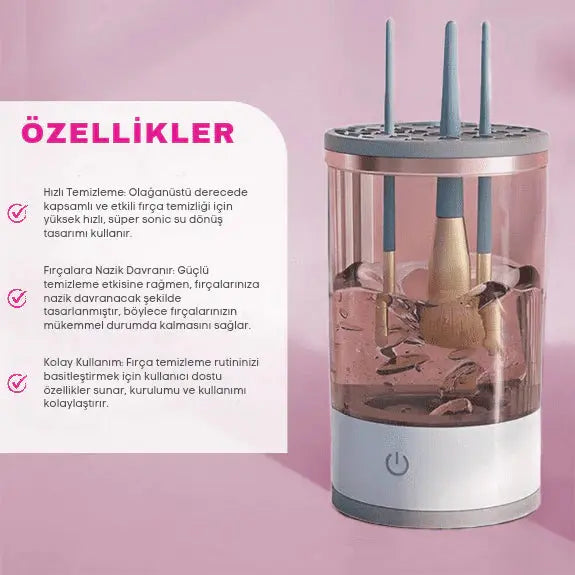 Elektirikli Makyaj Fırça Temizleyicisi